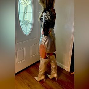 Disco cowgirl rhinestone skirt: EUC